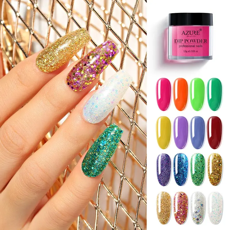 Modelones погружающаяся пудра для дизайна ногтей блестящая голографическая система