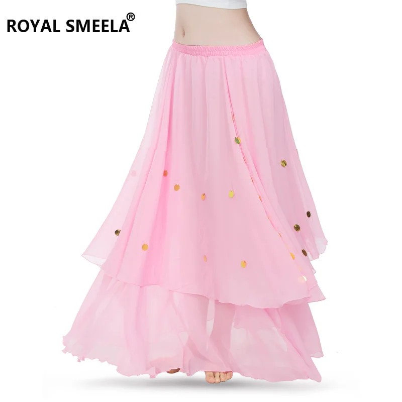 Женская шифоновая юбка с блестками для танца живота | Тематическая одежда и