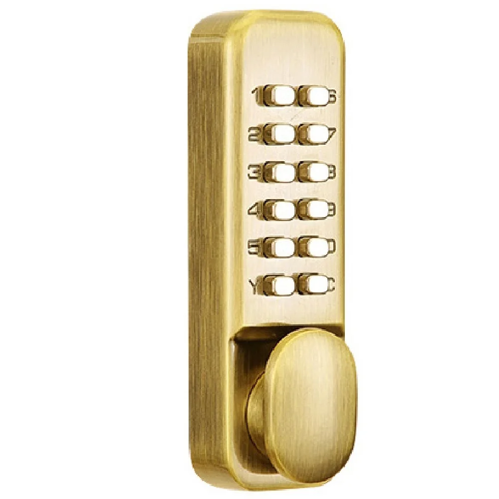 Touch keypad Code Lock, waterfproof wooden & glass door lock single spring bolt reversible handle for home