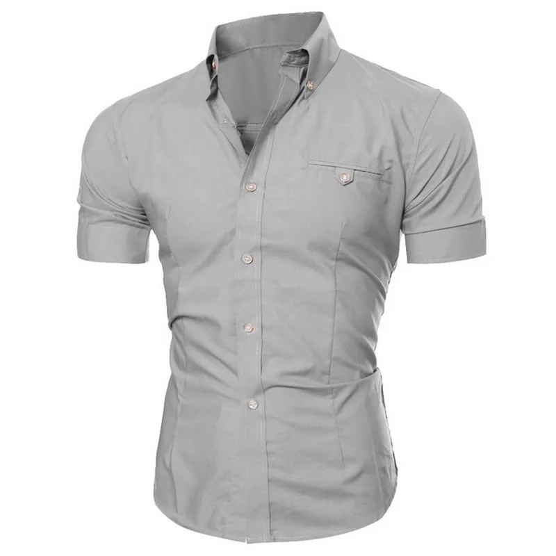 SFIT, мужская рубашка, летняя, мужская, Homme, хлопковая, соцодежда, короткий рукав, гавайская, Camisa Masculina, повседневная, облегающая, Мужская одежда, рубашки