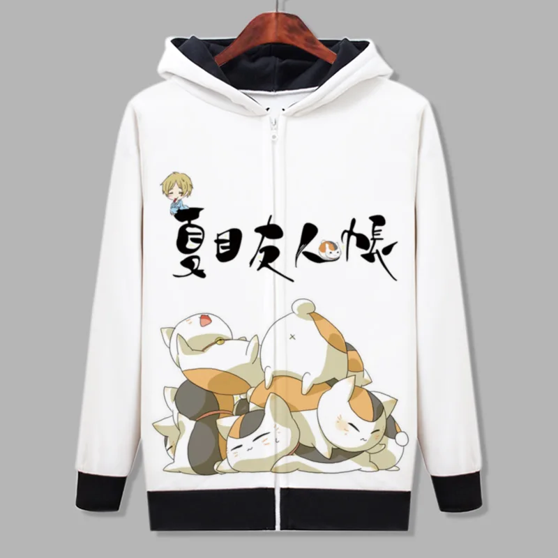 Аниме Natsume Yuujinchou флисовое пальто с принтом кота для мужчин и женщин зимняя