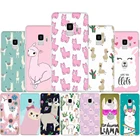 Милый прозрачный чехол Kawaii с ламой альпакой и животными для Samsung S7Edge S8 S9 S10 S20 Plus S10 Lite S20 улькар Note 8 9 10 Lite Plus