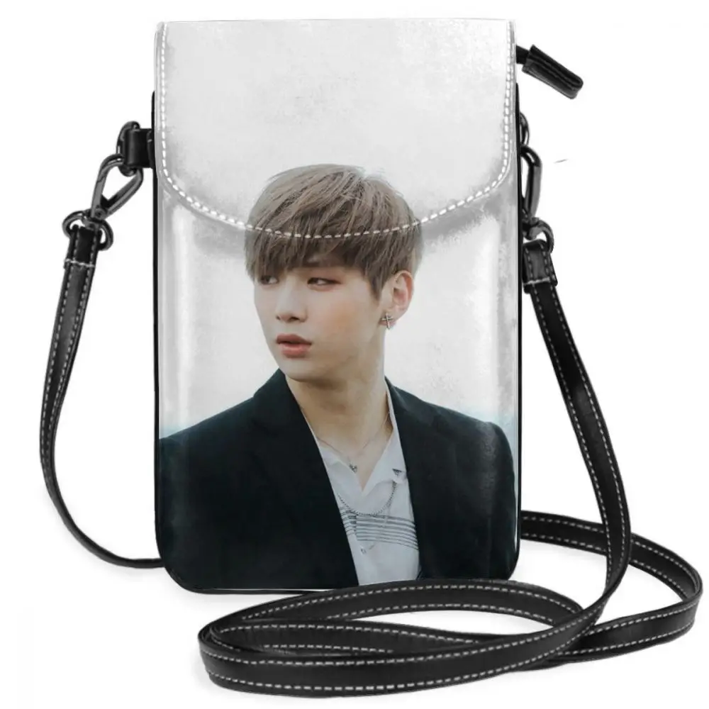 Хотите один сумка Kang Даниэль кожаная уличные маленькие женские сумки тренд