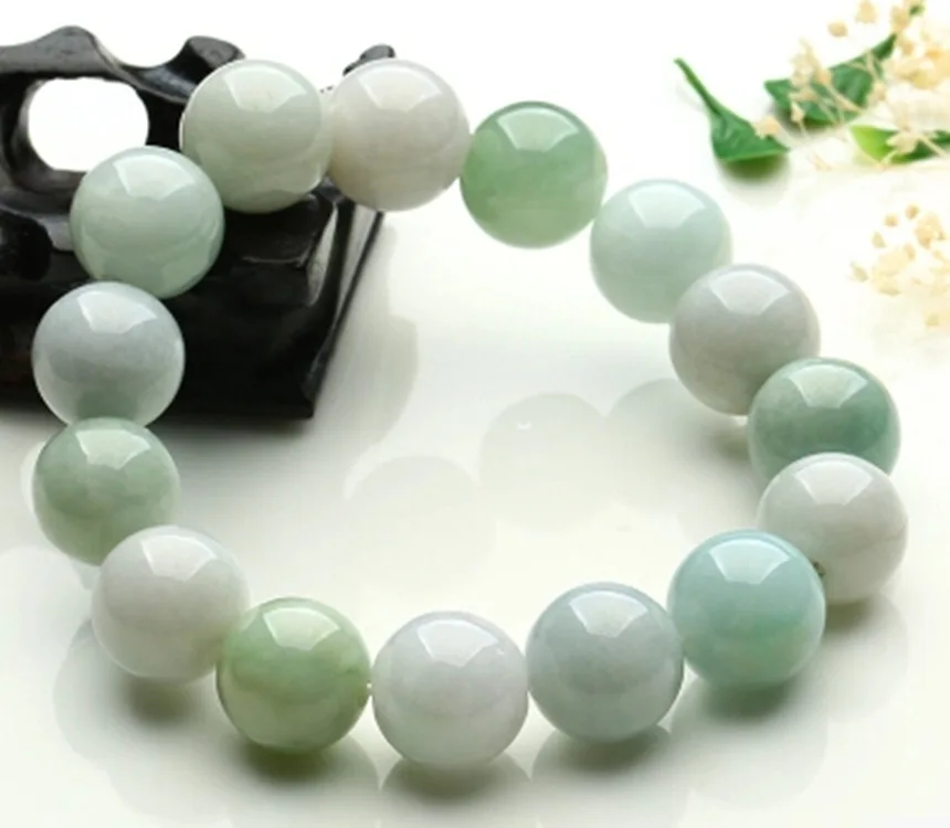 Натуральный нефрит изумруд 10 мм круглый браслет из бисера регулируемый Шарм
