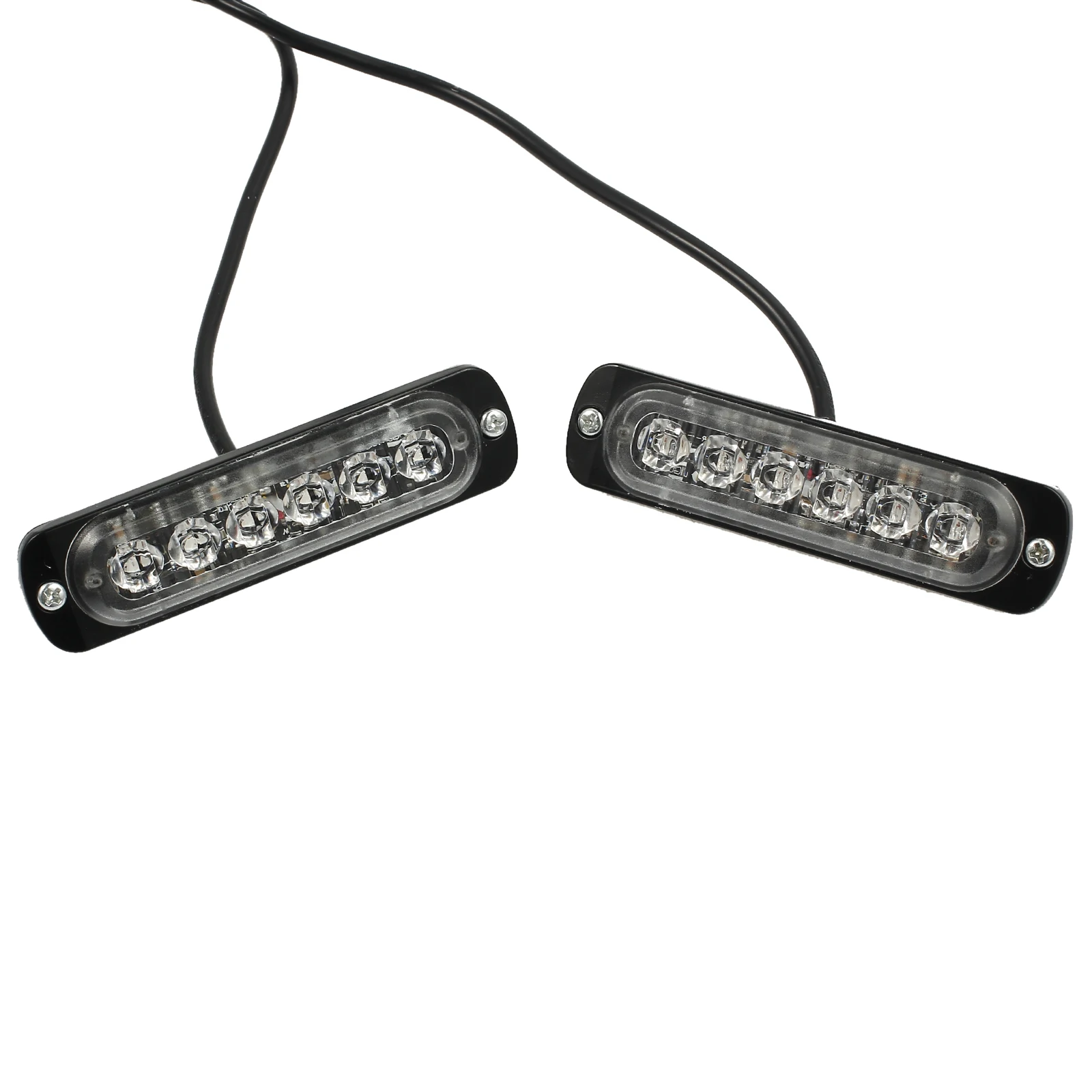 Justech 2x12 v 24v Янтарный стробоскоп 6 светодиодный фонарь оранжевый гриль пробоя машинка с подсветкой аварийный светильник