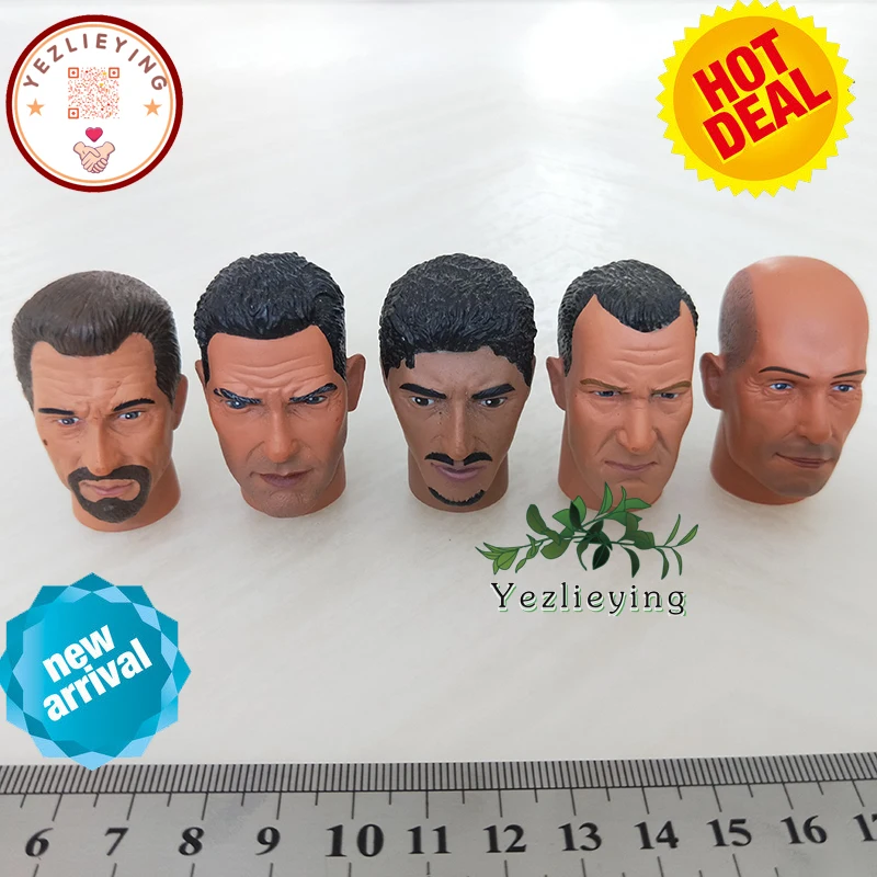 

1 6 Scale Action Figure Accessory WWII Soldier Veyron Male Head Sculpt Modern Model For 12Inch Veyron Body Figure Doll ToyGift