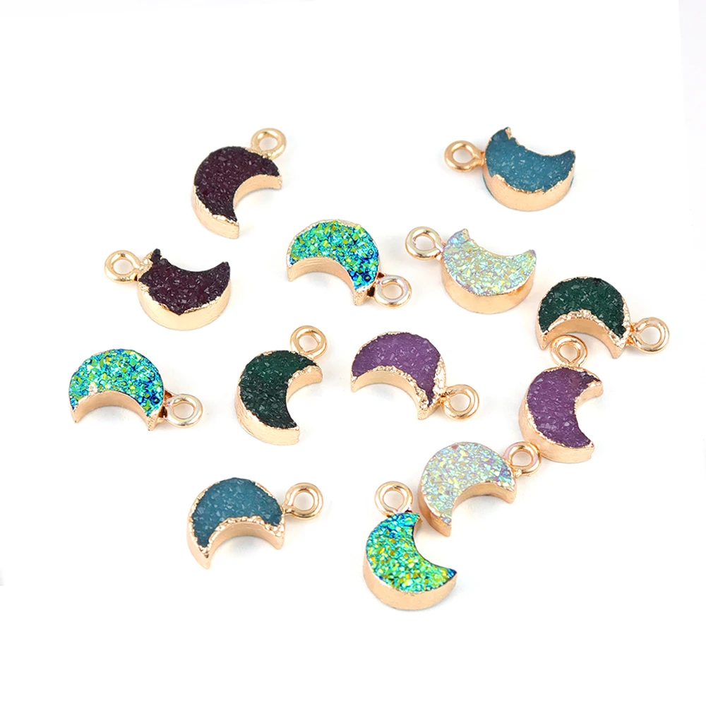 Искусственный драгоценный камень искусственная Друза разноцветный Шарм для