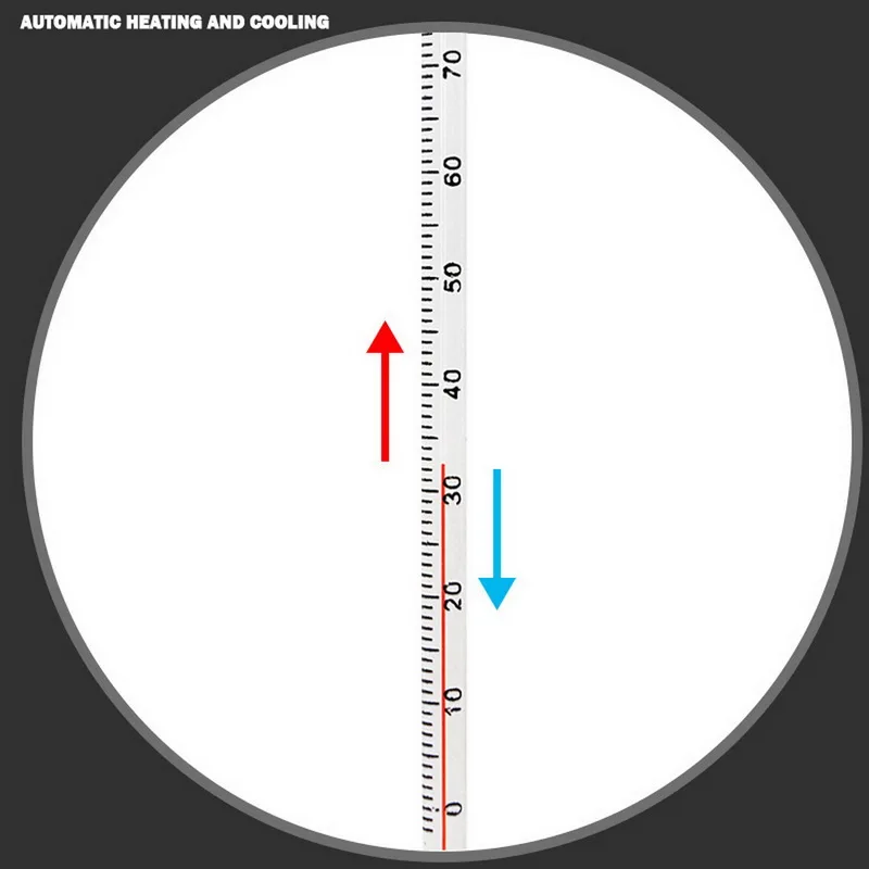 Стеклянный термометр с температурой от 0 до 200 градусов Цельсия домашний красный