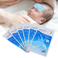 newest 6 pcs children adult cooling paste medical fever migraine toothache refreshing cooling fins mint aroma household portable
