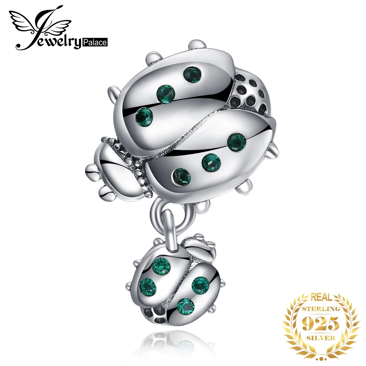 JewelryPalace Божья коровка серебряные бусины 925 пробы Подвески Серебро оригинал для