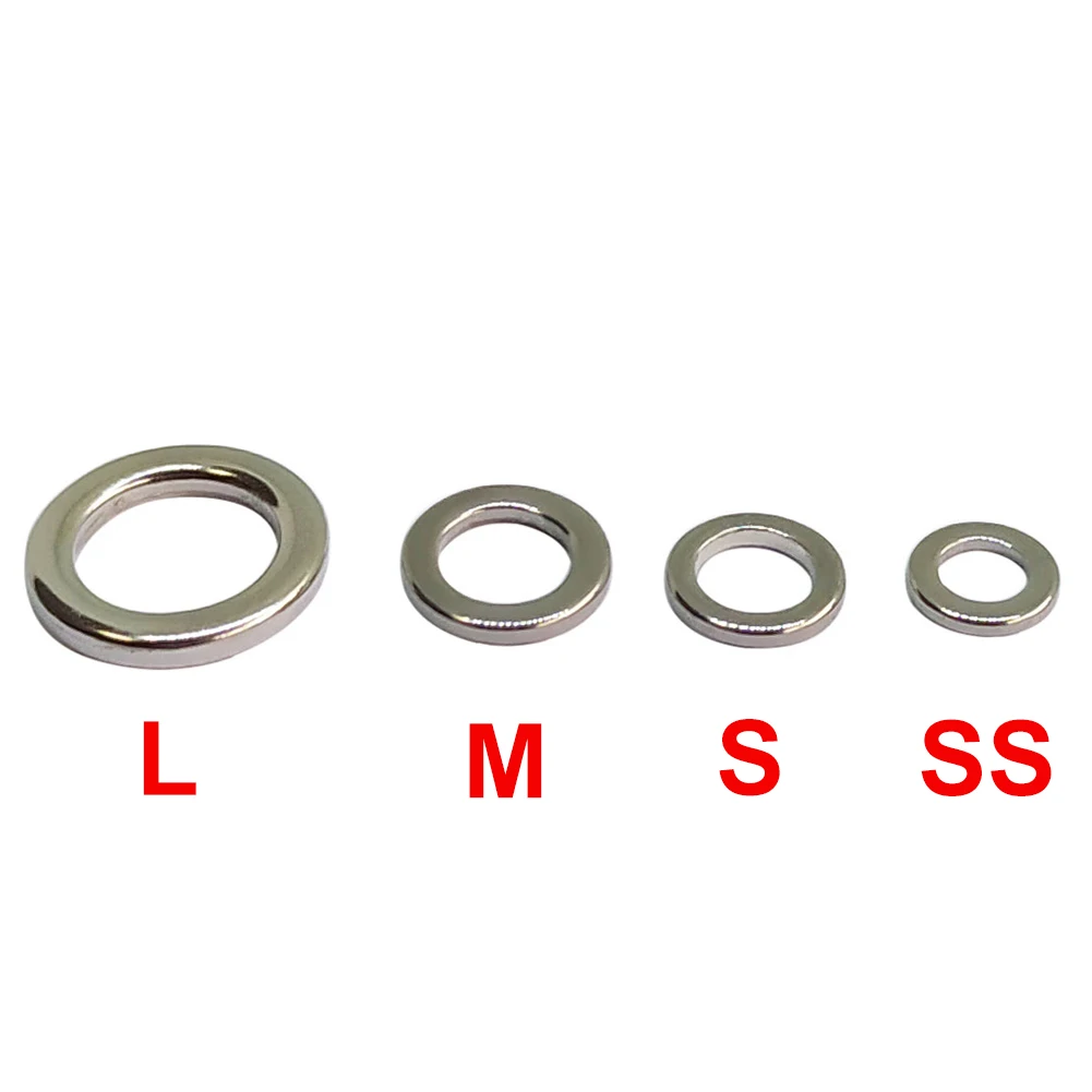 

20pcs Fishing Solid Rings Stainless Steel Fishing Swivels Snap Rig Ring for Assist Hooks Jig Lure Heavy Duty Fishing Connector