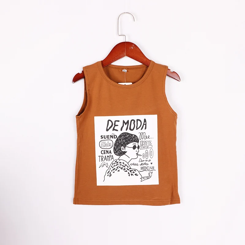 Новый Модный комплект одежды для девочек летняя рубашка с юбкой-комбинезон