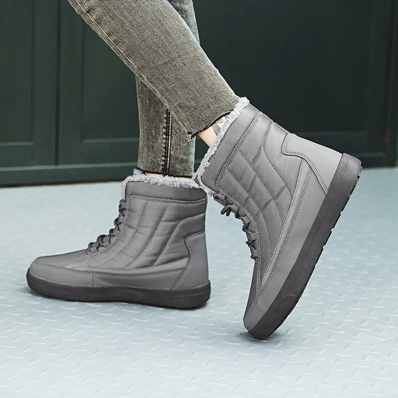 

Легкие ботинки до щиколотки, теплые зимние ботинки, женские ботинки, зимняя обувь, женская повседневная Водонепроницаемая модная водонепро...