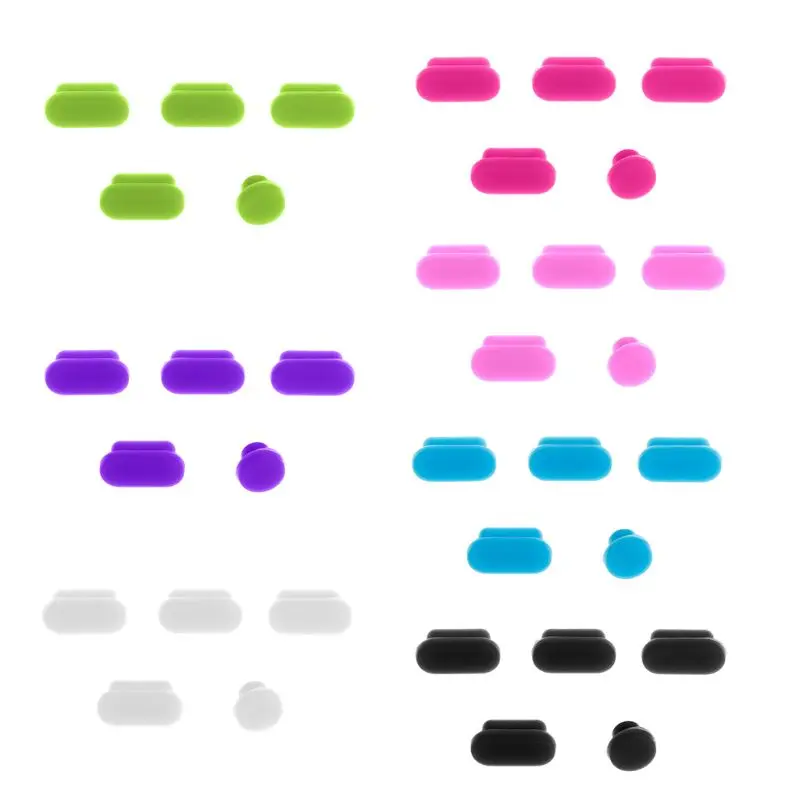 Заглушки Силиконовые пылезащитные для ноутбука Apple Macbook Pro 5 шт. |