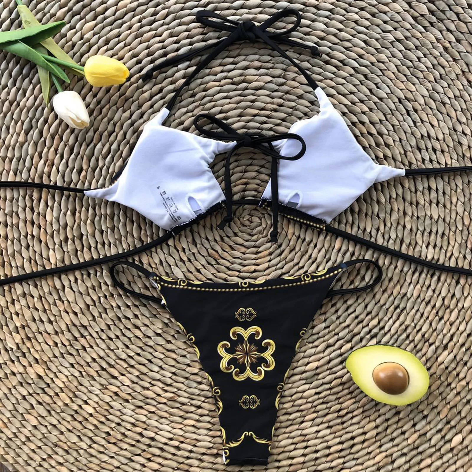 

Women Solid Lace Bikini Set Push Up Swimsuit Beachwear Padded Swimwear ropa mujer 2021 2021