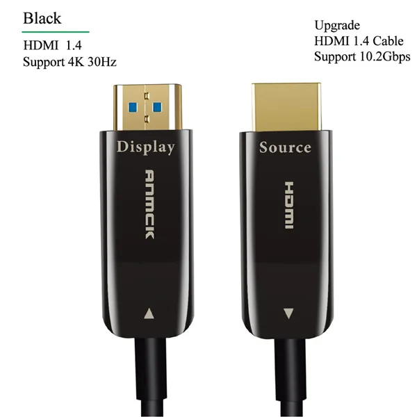 HDMI 1.4 Anmck волоконно-оптический кабель HDMI 1,4 поддержка 4 k@ 30Hz 2K@ 144Hz для HD tv Box проектора PS4 Кабель HDMI 20M 30M 40M 50M 100M - Цвет: HDMI 1.4