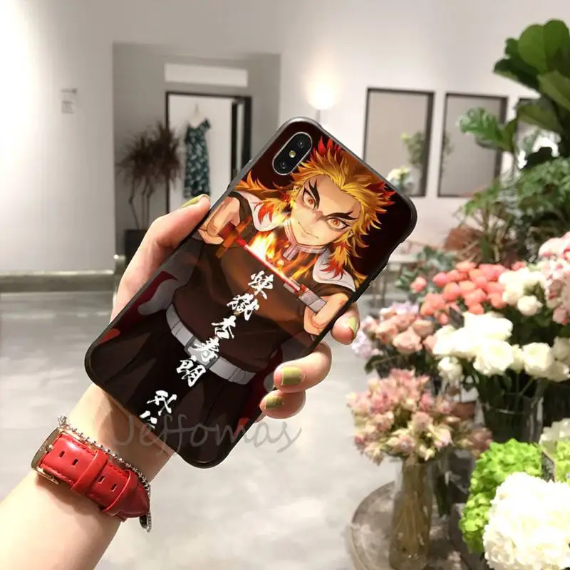 

Kyojuro Rengoku Kimetsu no Yaiba Phone Case for iPhone 11 12 mini pro XS MAX 8 7 6 6S Plus X 5S SE 2020 XR