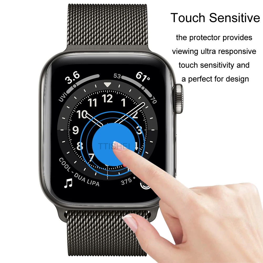 Для Apple Watch Series 6 iwatch SE 44 мм 40 защитная пленка из мягкого ТПУ для 5 4 не закаленное