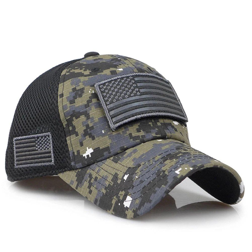 Защита от Солнца Открытый пот впитывающий патч изогнутые поля флаг США джунгли