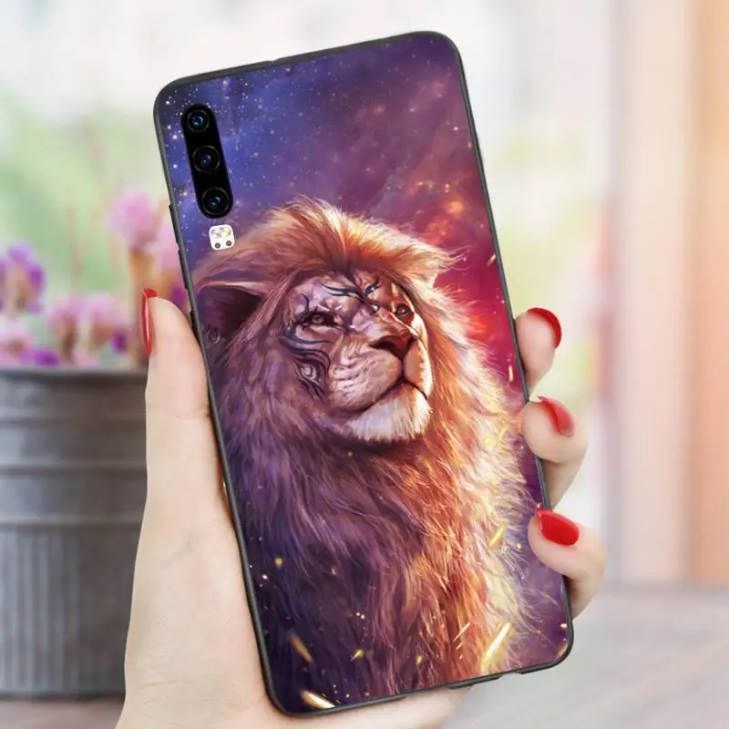 

Ferocious tiger lion Phone Case For Huawei P9 P10 P20 P30 Pro Lite smart Mate 10 Lite 20 Y5 Y6 Y7 2018 2019