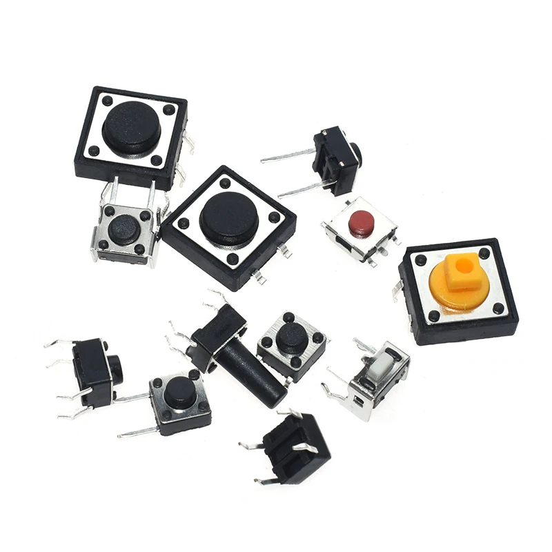 Suq 250 шт 25 типов X10 Тактильный кнопочный сенсорный переключатель кнопки