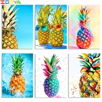 full diamond painting fruit picture oil painting kitchen decoration canvas painting diamond embroidery pineapple wall art sp937