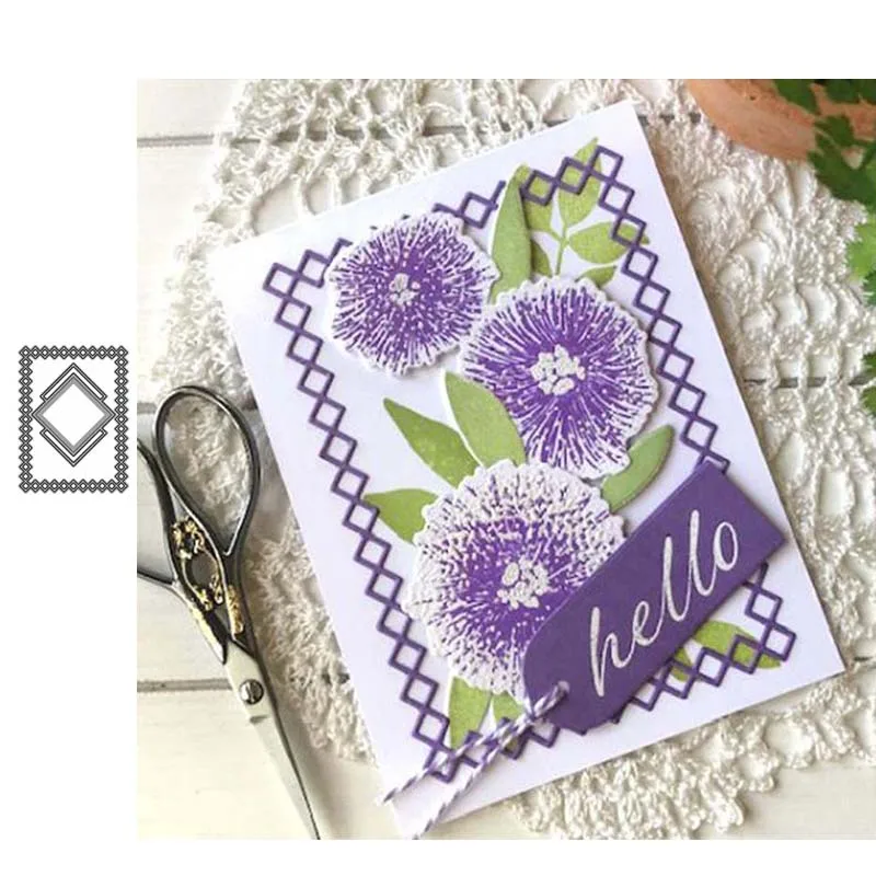 JC фон Алмазный квадратный прямоугольный металлический вырубной штамп