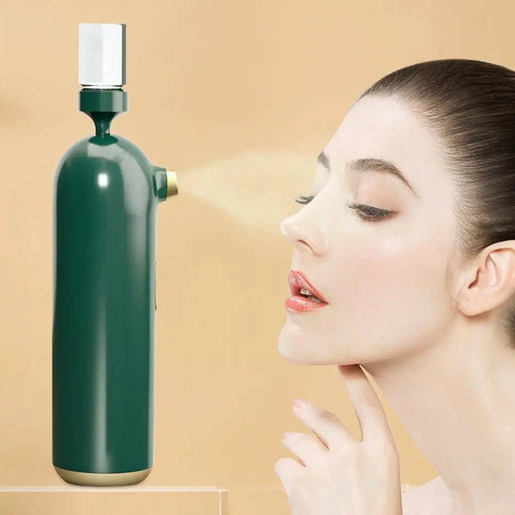 

High-pressure Water Replenishment Instrument Household Injection Nano Electric Beauty Oxygen Sprayer Face Steamed Instrumen W2J0