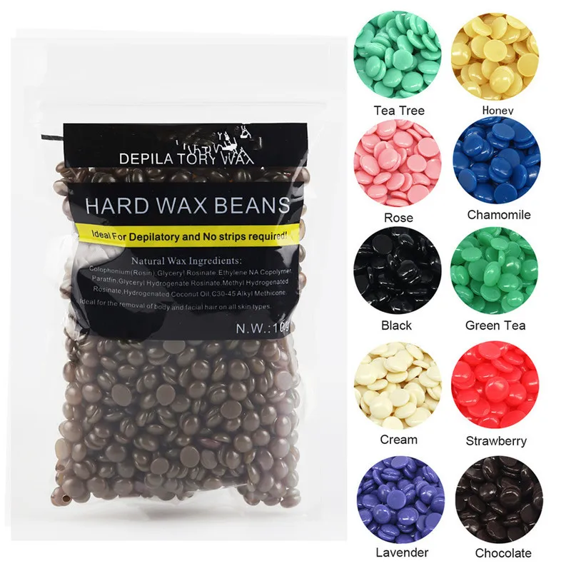 Восковые бобы для депиляции 50 г/упаковка твердый воск в гранулах унисекс