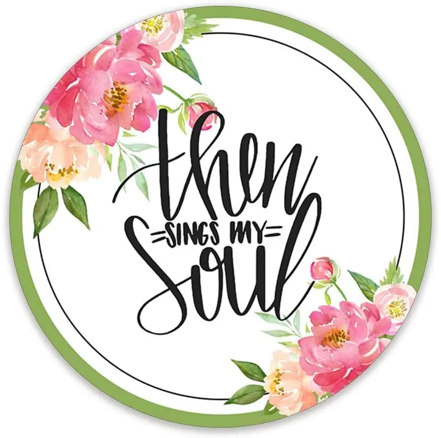 

Затем поет моя душа цветочный круг знак для венков-металлический знак венков-христианский домашний декор праздничное украшение на Рождест...