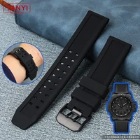 rubber watch strap 22mm 23mm watch band waterproof sport for luminox watchbands silica gel bracelet for men belt black fashion