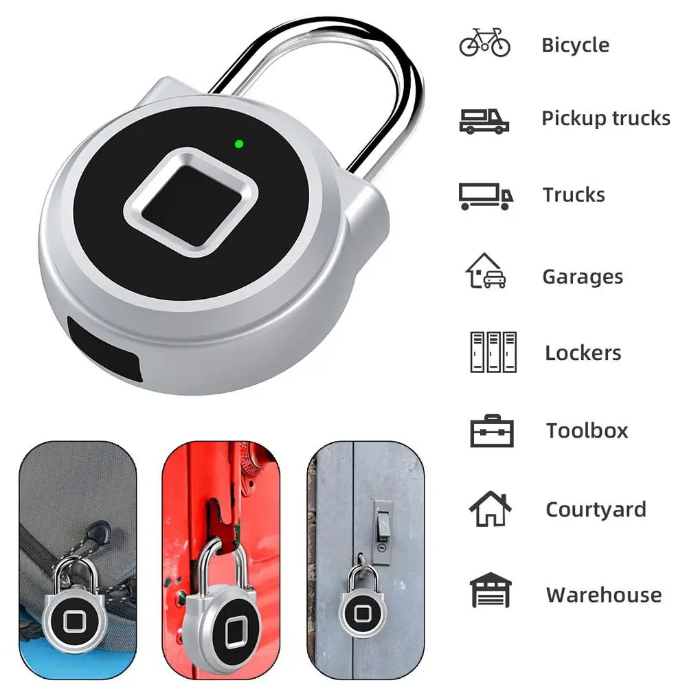 P10 Mini Smart Keyless замок отпечатков пальцев водонепроницаемый Inteligente Противоугонный