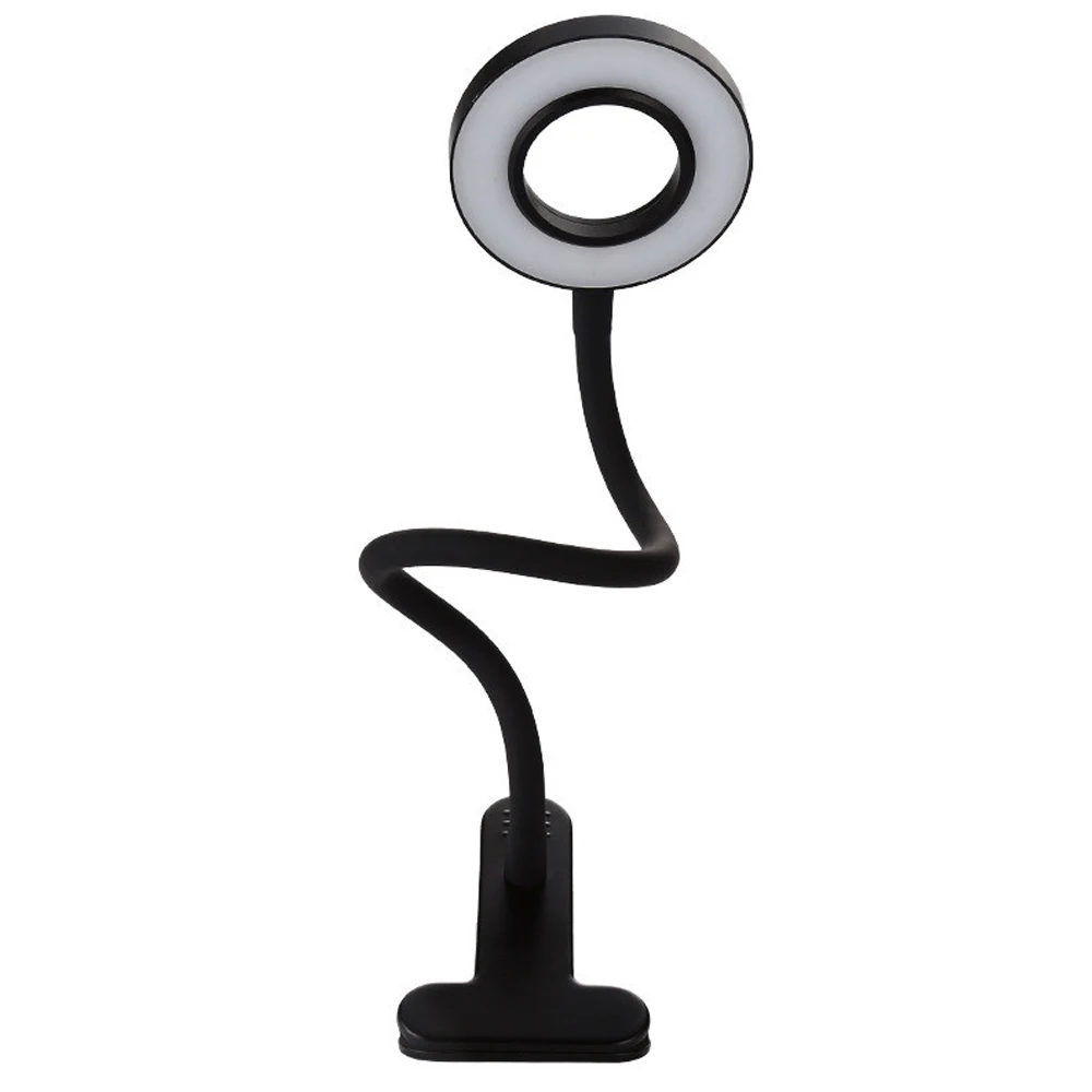 Светодиодный Портативный зажим Настольная лампа USB Перезаряжаемый с затемнением