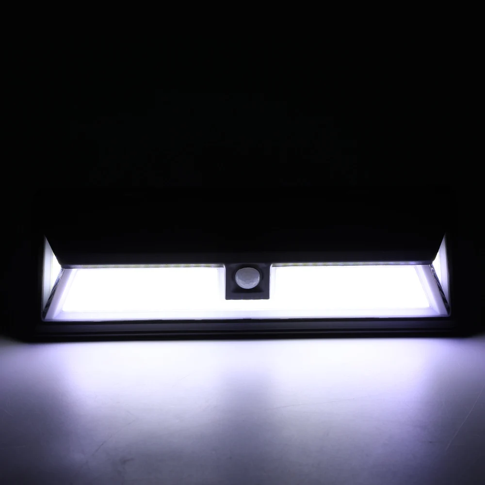 180 LED Солнечный свет Мощность датчик движения Лампа COB 3 режима Открытый Сад Двор