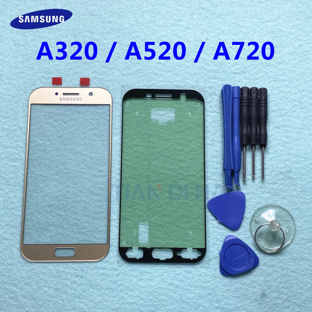 Сменная панель сенсорного экрана для Samsung Galaxy A3 A320 A5 A520 A7 A720 2017 внешнее стекло