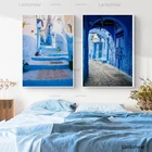 Декор Марокко, фотография, путешествия, плакаты и принты, старое городское архитектура, печать изобразительного искусства, холст, живопись, домашний декор