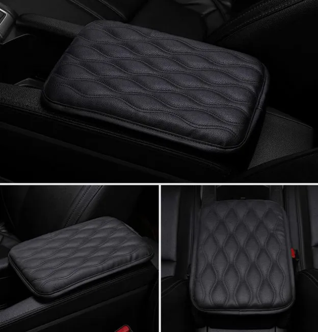 

Comfort Armrest Pad Car Cushion Mat Protector Pu Leather Universal Auto