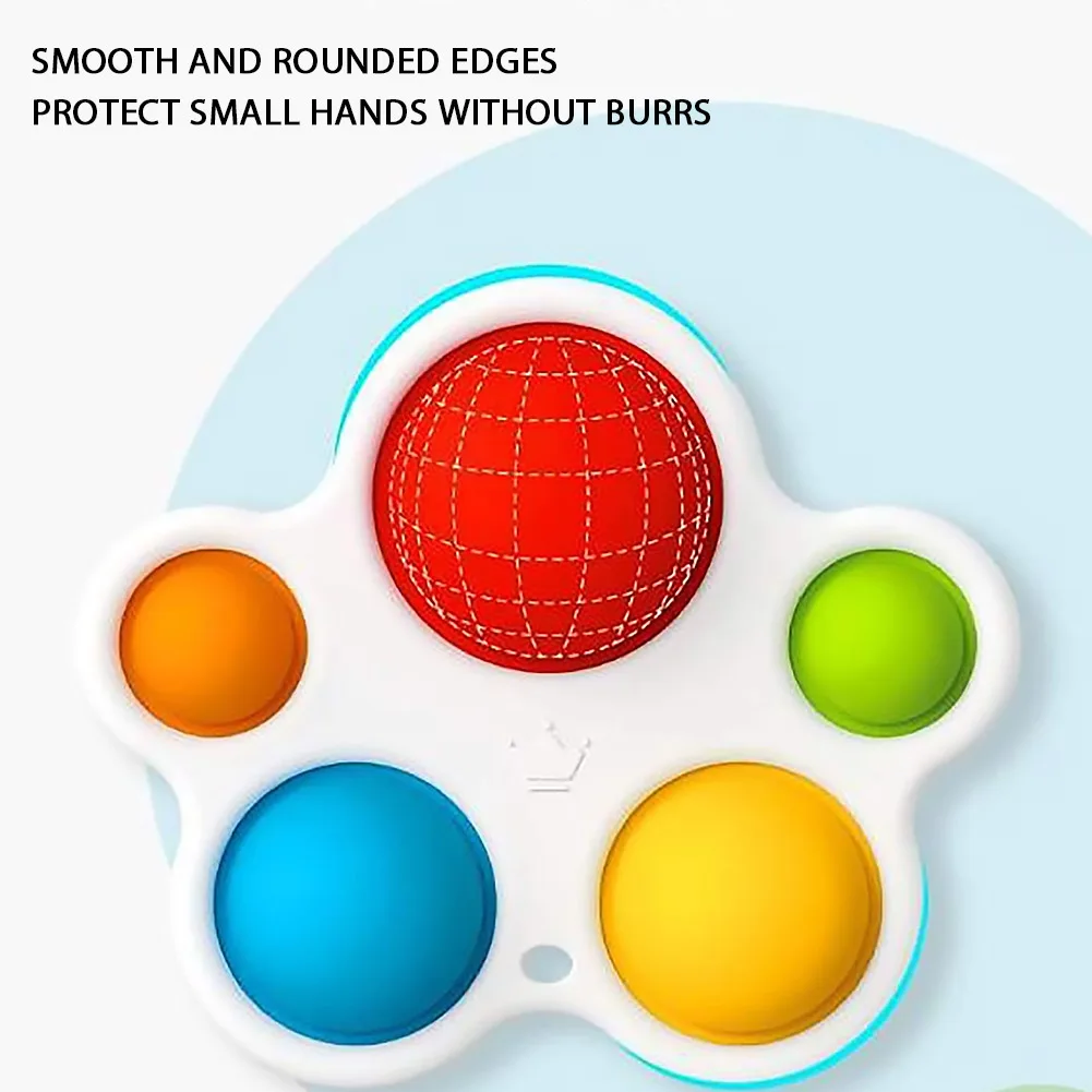 

Soft Ergonomic Fidget Board Hand Toys Sensory Fidget Toys Stress Reliever Teeth Decompression Fun Silicone Toys for Adult Kids