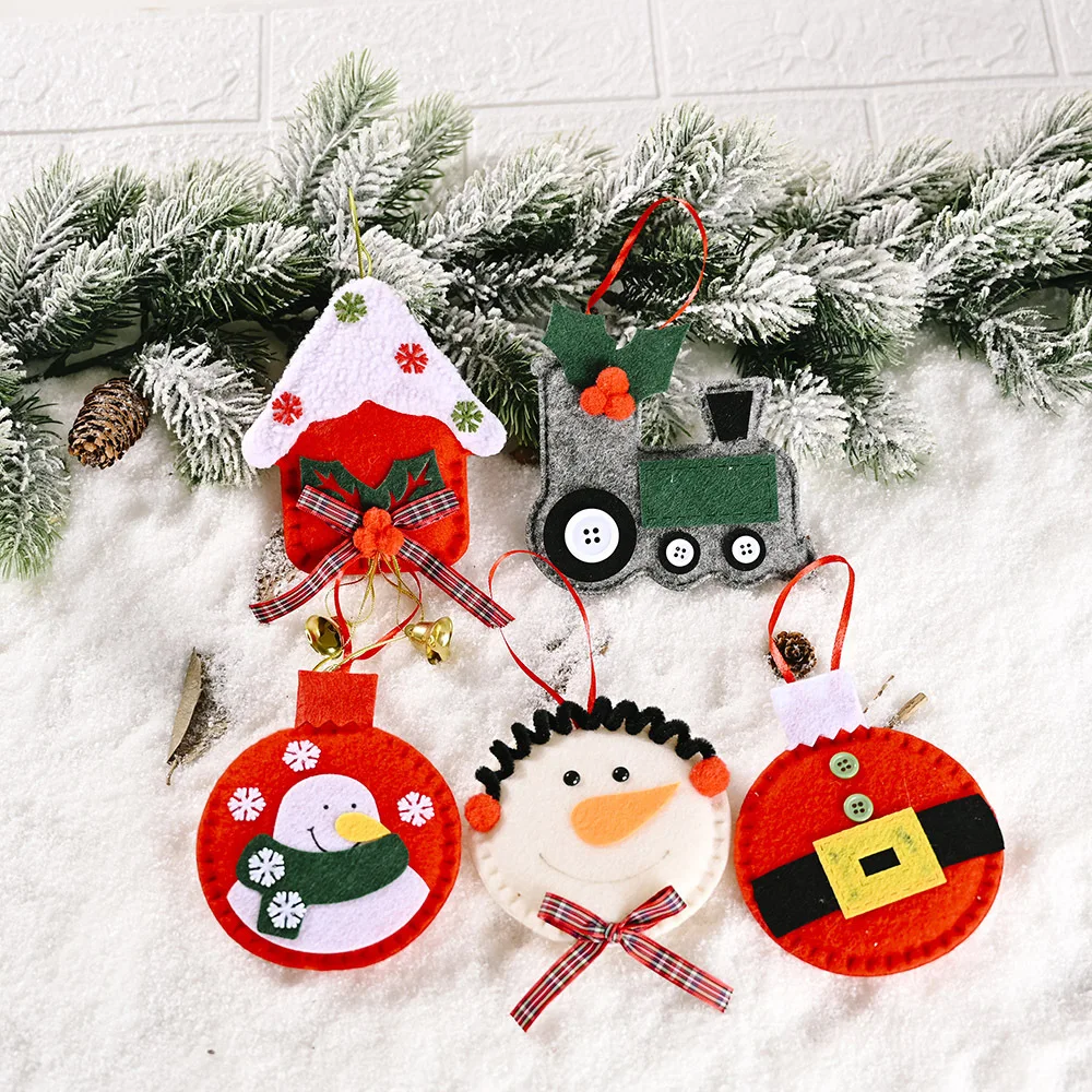 

Non-Woven Fabrics Snowman Dolls Drop Ornament Christmas Decoration Xmas Doll Toy Christmas Decorations New Year 2022 Home Decor
