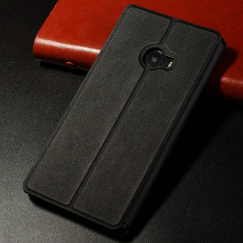 6 цветов для Xiaomi Mi Note 2 Чехол-книжка для телефона чехол Smart защитный чехол для Xiaomi Mi Note 2 5,7 ''Авто интеллигентая(ый) сна и пробуждения - Цвет: Черный