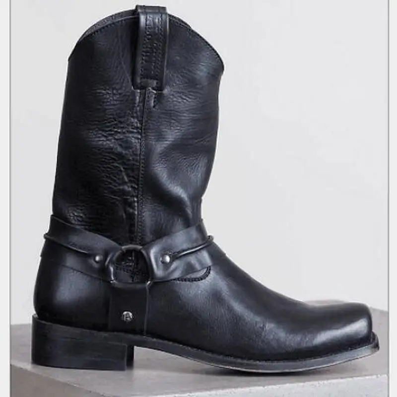 Мужские Винтажные ботинки из искусственной кожи Классические Теплые без