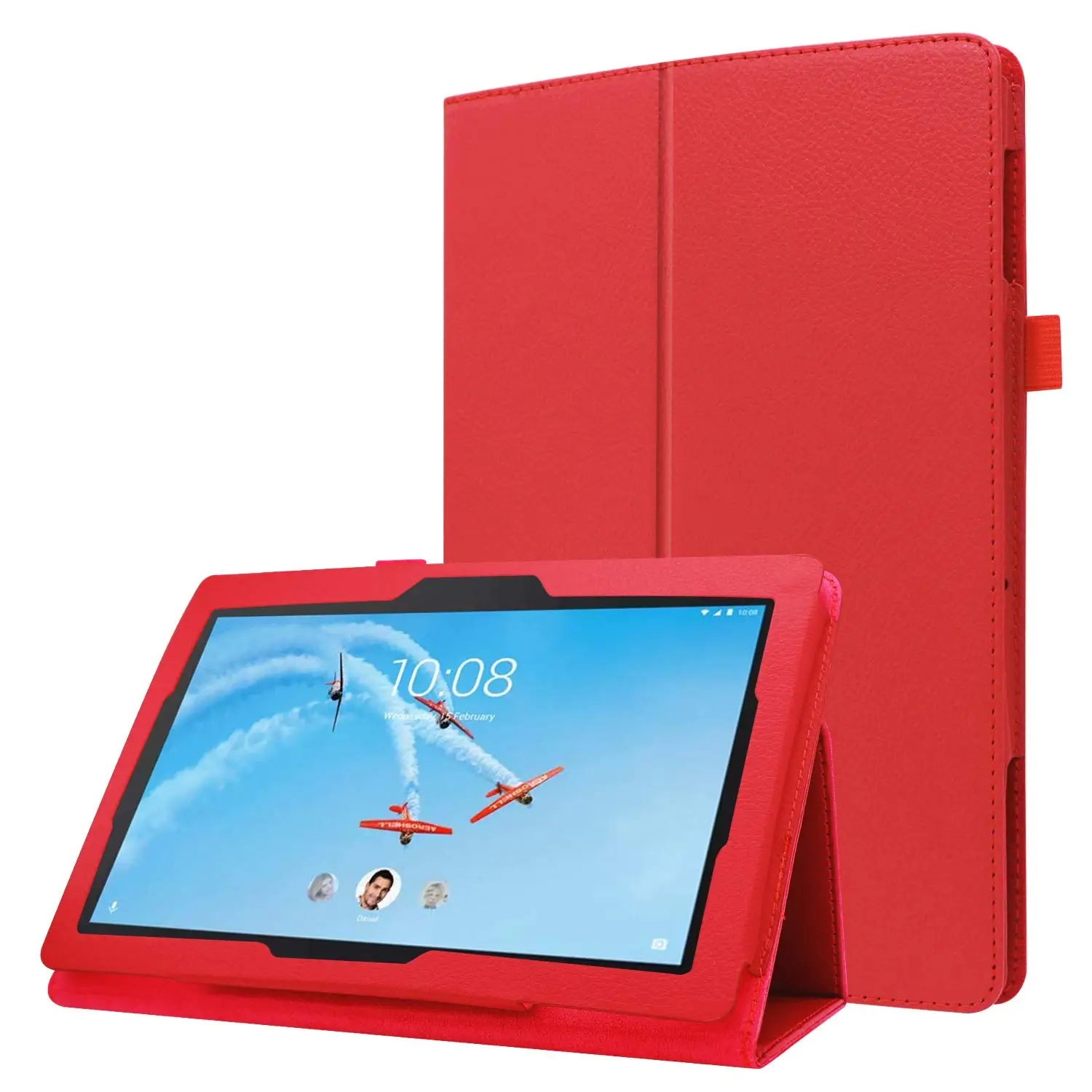 Кожаный чехол подставка для планшета Lenovo Tab E10 10 1 ТБ X104F TB X104|Чехлы планшетов и