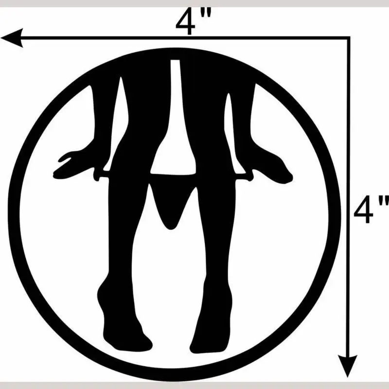 

Matte Black Panty Dropper Decal Funny Car Vinyl Sticker Euro JDM Racing Window Turbo Car Stickers