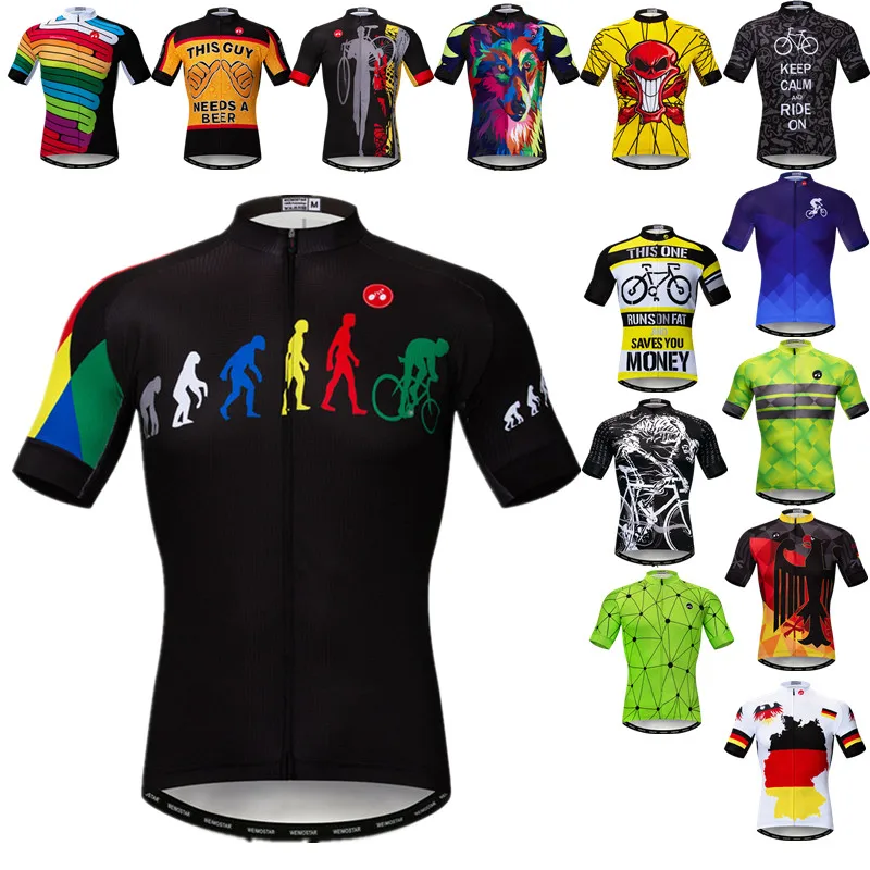 Weimostar Pro Team Cycling Jersey 2022 Men Summer Bicycle Jersey Racing Sport MTB Bike Jersey Breathable Cycling Shirt Maillot