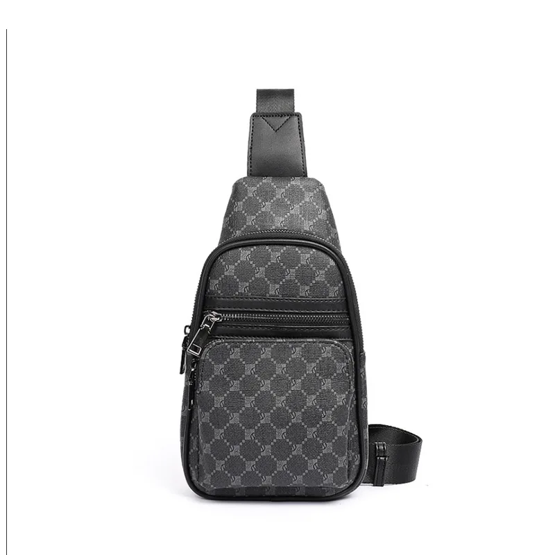 

Мужской классический кошелек-слинг с принтом GXD, кожаный деловой Повседневный небольшой ранец через плечо, маленькие сумки