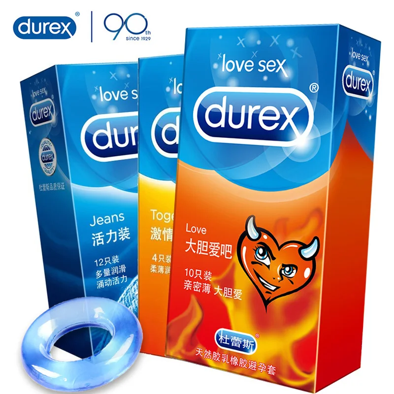 

Genuine Durex Condoms 4 Types Ultra Thin Extra Lubricated Penis Sleeve Natural Latex Condones for Men Adult Sex Toys Products