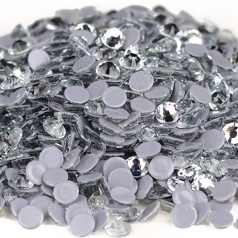 Стразы горячей фиксации стразы для одежды высокое качество SS12 SS30 из белого