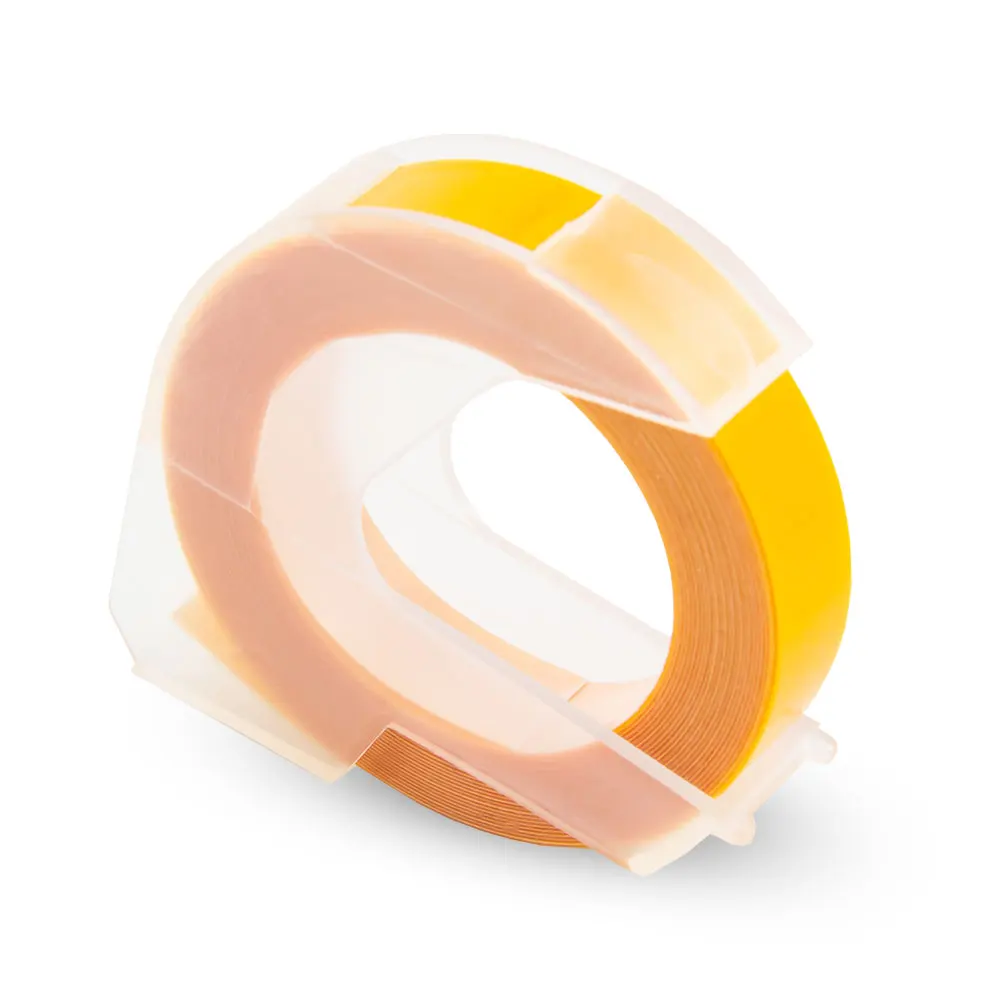 Yellow Unismar 9 мм Dymo 3D Пластик лента с тиснением тиснение принтер этикеток этикетка Dymo 1610 12965 1880 1540 Motex E101 принтер ПЕЧАТНАЯ МАШИНКА - Цвет: Yellow