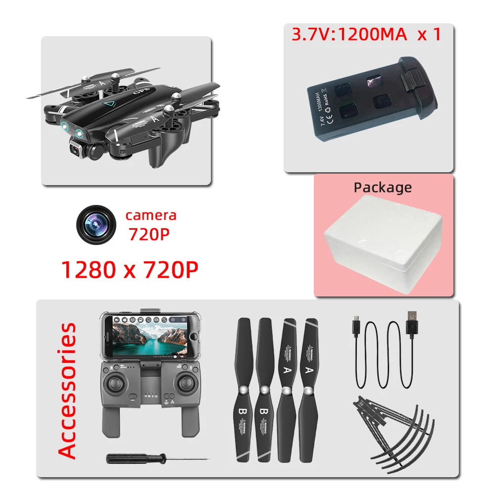 NO GPS 2mp foam box Квадрокоптер 4K Дрон профессиональные игрушки дроны gps/Нет gps селфи rc вертолет с камерой S167 드론 для детей VS SG906 X8 - Цвет: NO GPS 2mp foam box