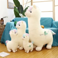38 70cm kawaii creative dreamy alpaca plush doll toys llama alpacasso stuffed toys soft stuffed animals doll children kids gift